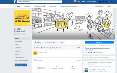 Gestión de redes sociales El Molí Alimentació
