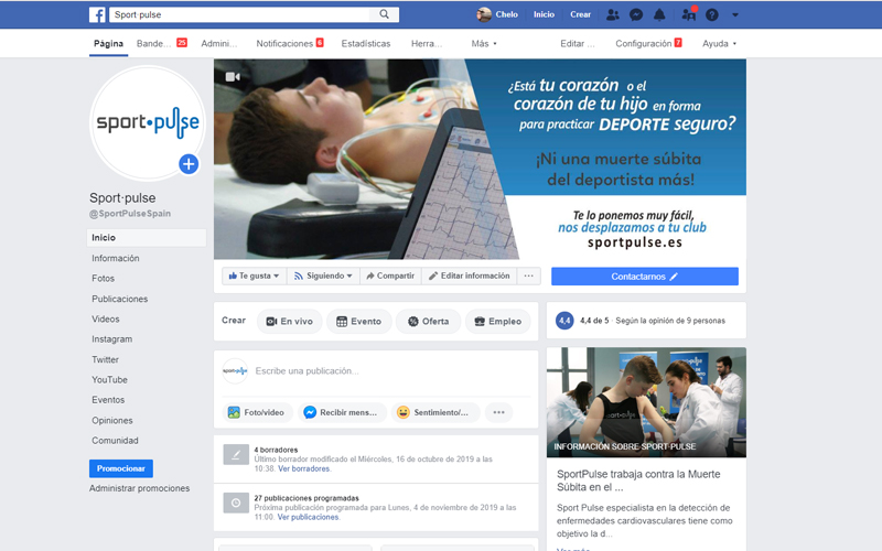 gestión de redes sociales sport·pulse